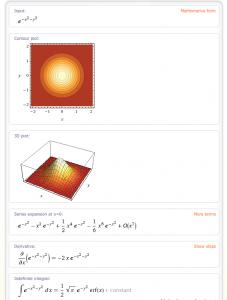 Wolfram|Alpha vyšetří snadno průběh funkce (více informací se na stránku nevlezlo :-))